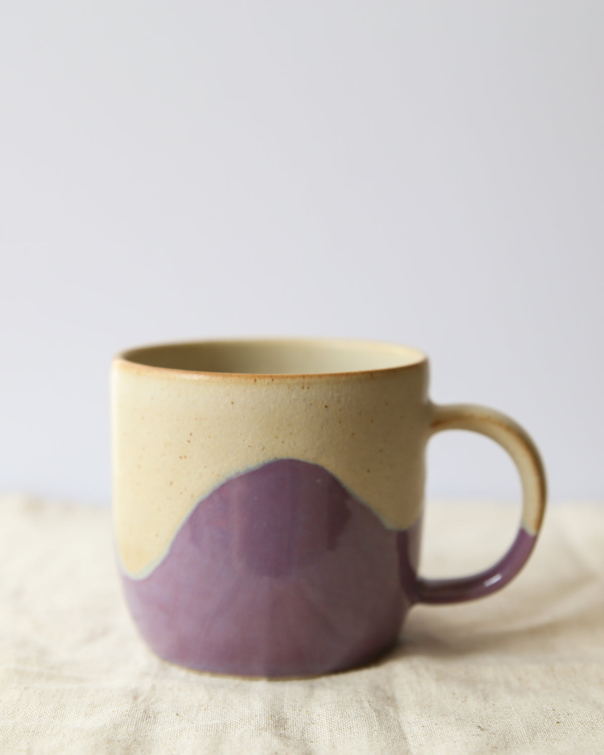 Grosse Teetasse aus Keramik | lavender wave
